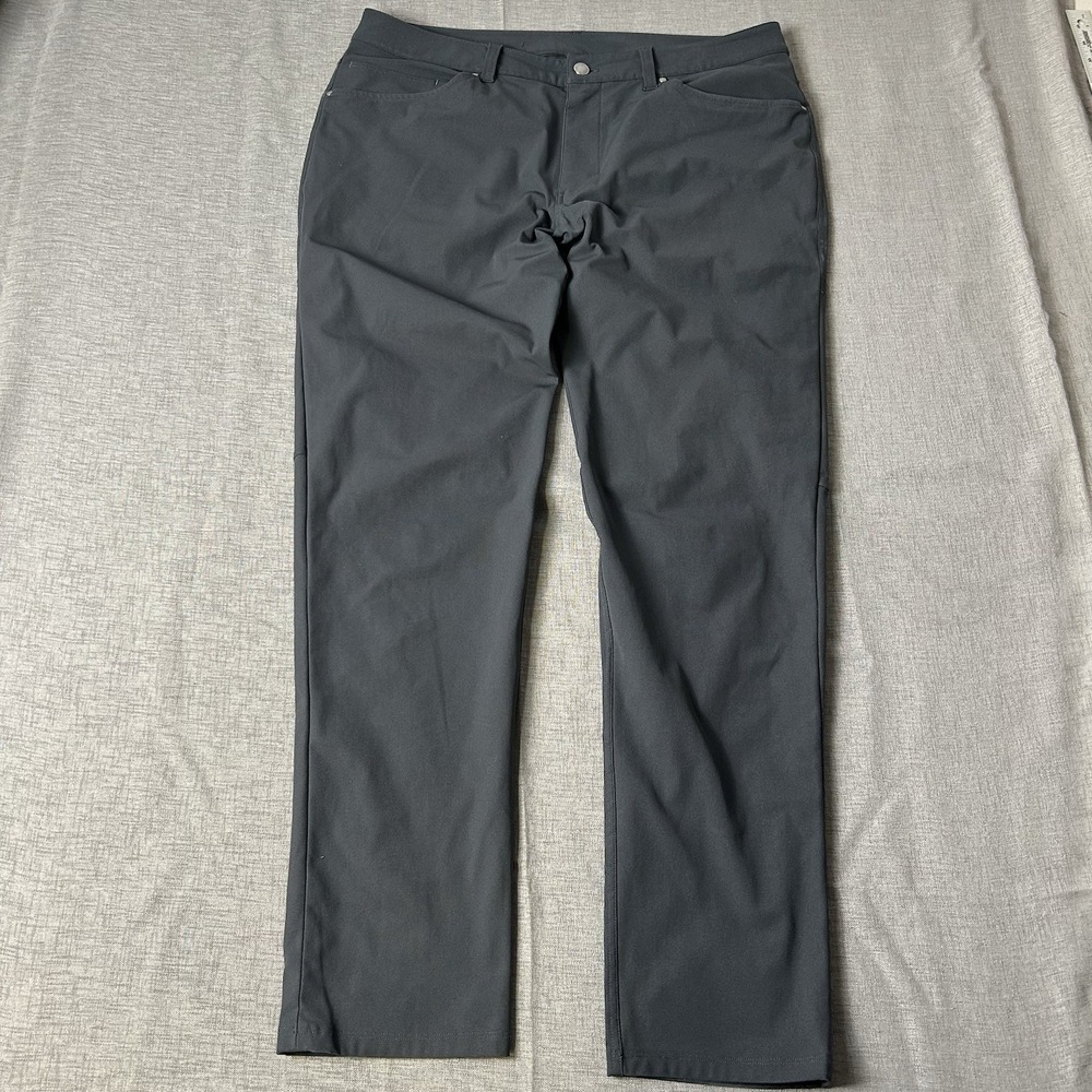 Lululemon ABC Warpstreme Pants Mens 36x32 Blue Performance Athleisure Golf